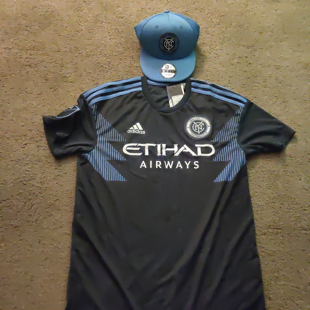 New York City FC NYCFC jersey, sweatshirt & hat